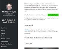 Tablet Screenshot of mattselznick.com